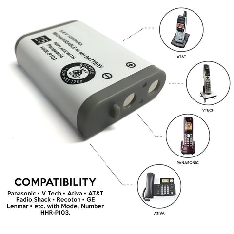Image of Vtech Vt5808 Cordless Phone Battery