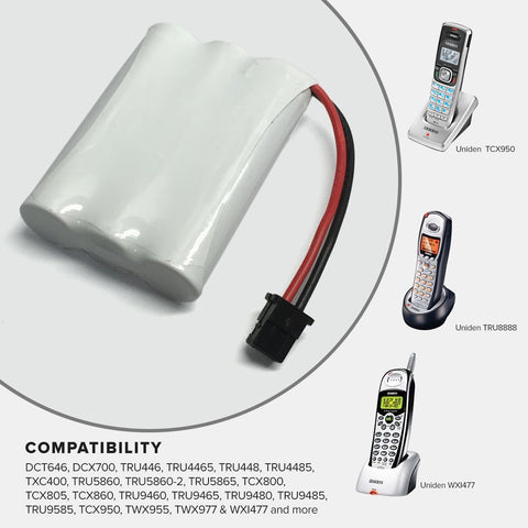 Image of Uniden Dct758 4 Cordless Phone Battery